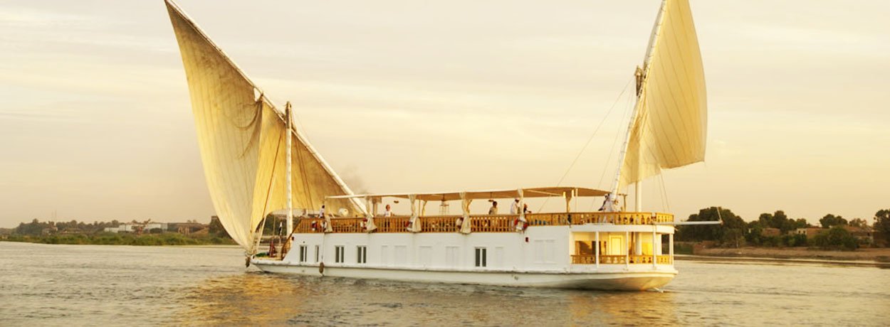 Traditional Dahabiya Nile cruise sailing from Esna to Aswan